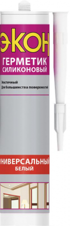 Б0031018 Герметик "ЭКОН" силиконовый универсальный 280мл бел. Момент 