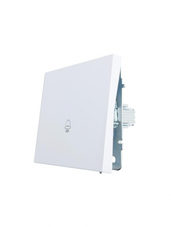 704-0288-103QC Кнопка звонка СП ZIMA IP20 безвинт. зажим бел. LEZARD 