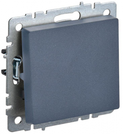BR-V14-0-10-K35 Выключатель 1-кл. СП BRITE ВС10-1-4-БрМ 10А самовозвратн. механизм маренго IEK 