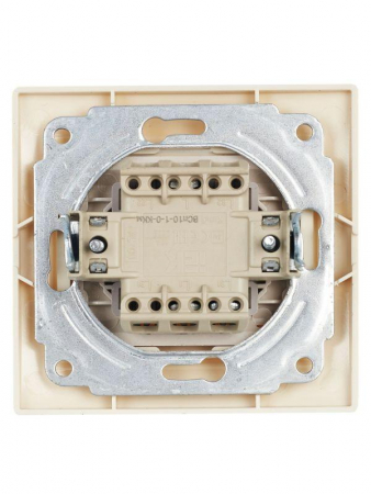 EVK12-K33-10-DM Переключатель проходной 1-кл. СП Кварта 10А IP20 ВСп10-1-0-ККм крем. IEK 