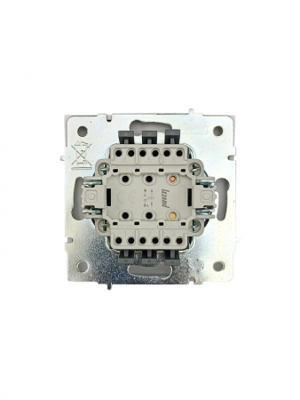 704-0288-103QC Кнопка звонка СП ZIMA IP20 безвинт. зажим бел. LEZARD 
