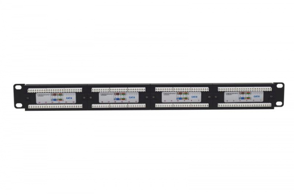 TKE-PP-6-1U-24P-UTP Патч-панель 19 1U кат.6 неэкранир. 24 порта RJ45 Dual IDC TOKOV ELECTRIC 