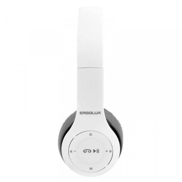 15356 Наушники накладные с микрофоном беспроводные ELX-BTHP01-C01 FM MP3 коробка бел. ERGOLUX 