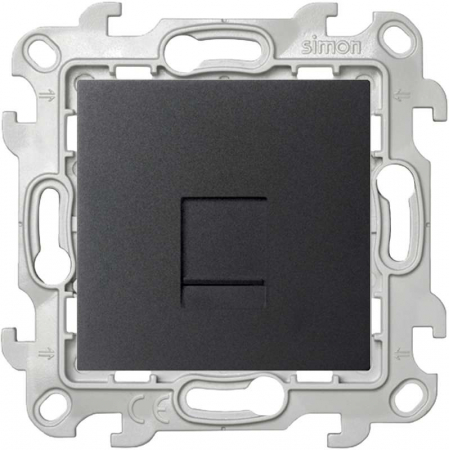 2410598-038 Розетка компьютерная СП Simon 24 RJ45 кат.5E UTP IP20 механизм графит Simon 