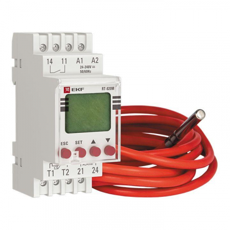 RT-820M Реле температуры с дисплеем  (-25....+130 С) PROxima EKF 
