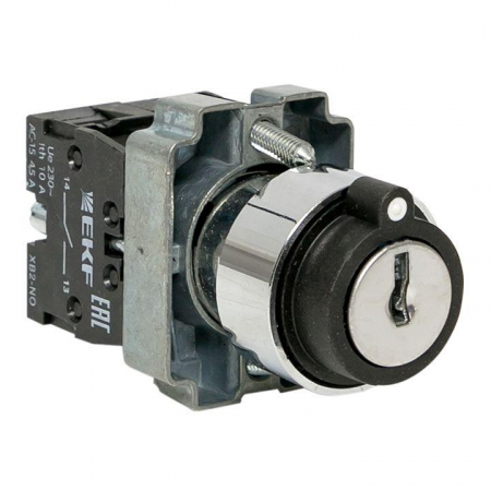 xb2-bg33 Переключатель BG33 3P 2NO с замком (не возврат.) EKF 