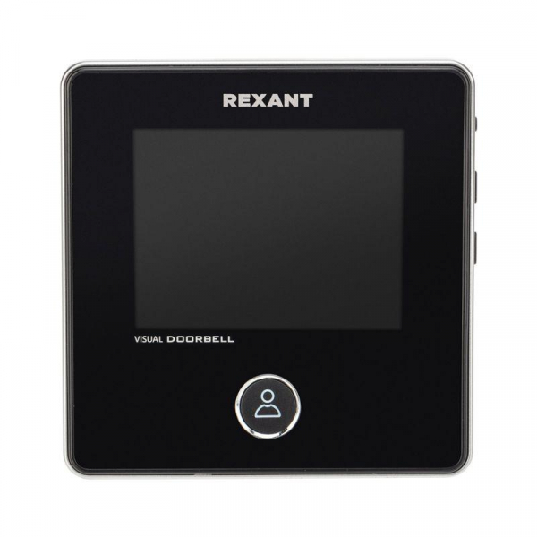 45-1113 Видеоглазок дверной DV-113 с цветным LCD-дисплеем 2.8дюйм с функцией звонка и записи фото встр. аккум. Rexant 