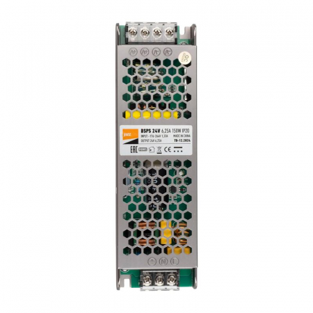 5015593 Блок питания для светодиодной ленты 150Вт 6.25А 24В IP20 BSPS метал. Pro+ JazzWay 