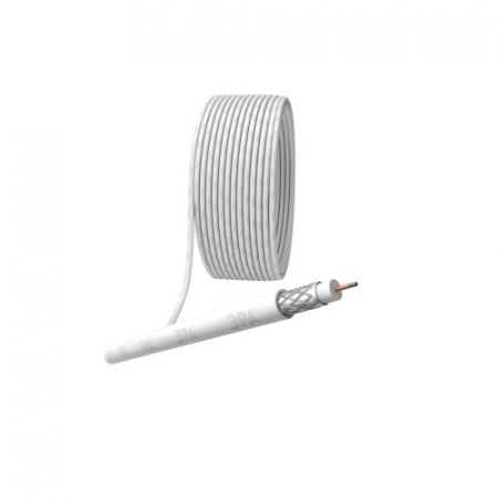 Б0044596 Кабель коаксиальный RG-6U CCS/оплетка Al 48проц. PVC Simple 75Ом бел. (м) Эра 