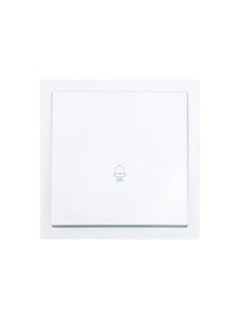 704-0288-103QC Кнопка звонка СП ZIMA IP20 безвинт. зажим бел. LEZARD 