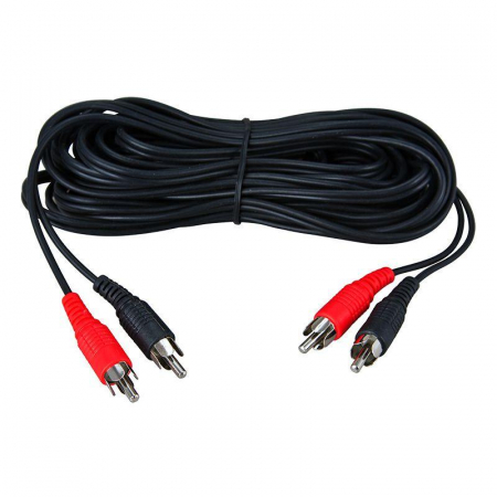 17-0108 Шнур 2x2 RCA 10м Rexant 