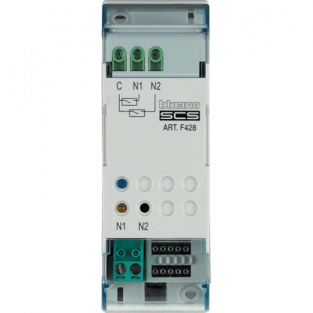 F428 Устройство управляющее My Home с 2 конт. Din Leg BTC 