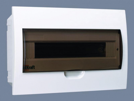 31005DEK Корпус встраиваемый ЩРВ-П-18 25х40х10 18мод. IP41 пластик. DEKraft 