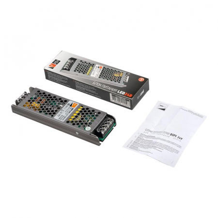 5015593 Блок питания для светодиодной ленты 150Вт 6.25А 24В IP20 BSPS метал. Pro+ JazzWay 