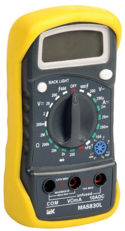 TMD-3L-830 Мультиметр цифровой Master MAS830L IEK 
