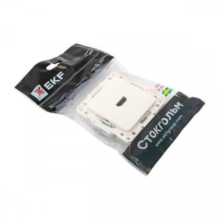 EYA00-327-10 Розетка Стокгольм HDMI механизм бел. EKF 
