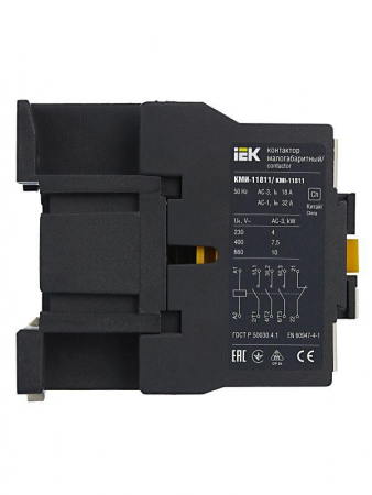 KKM11-018-230-01 Контактор КМИ-11811 18А 230В/АС3 1НЗ KARAT IEK 