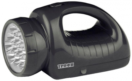 C0045551 Фонарь-прожектор аккумуляторный TSP12 12 + 18LED аккум. 4В 1.8А.ч ЗУ 220В (картон. упак.) Трофи 