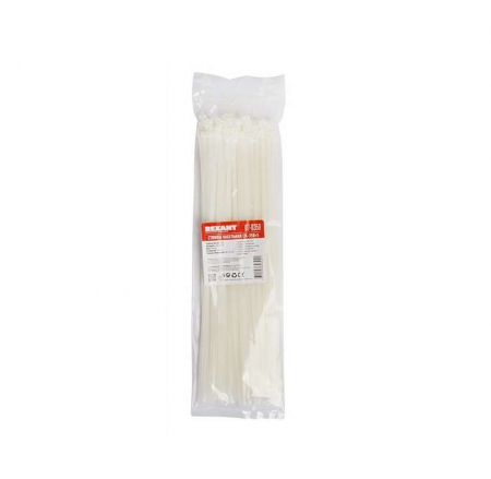 07-0350 Хомут кабельный 4.8х350 нейл. бел. (уп.100шт) Rexant 