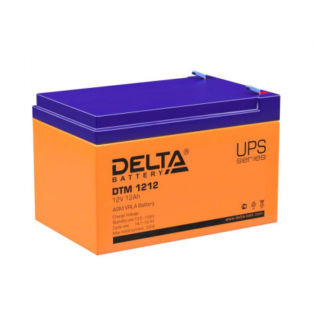 DTM 1212 Аккумулятор UPS 12В 12А.ч  Delta 4614010050008