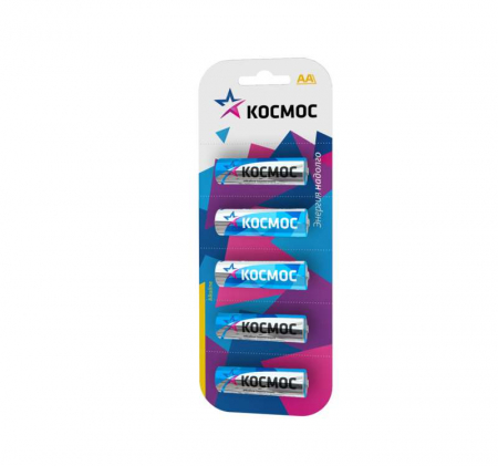 KOCLR65BL Элемент питания алкалиновый AA/LR6 BP-5 (блист.5шт) КОСМОС 