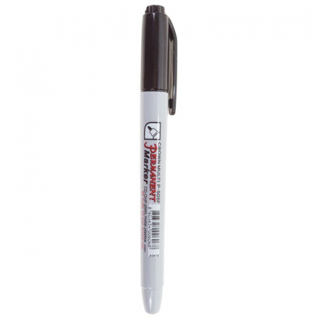 08-8001 Маркер перманентный "Multi Marker Super Slim" 1мм пулевидный черн. Crown 