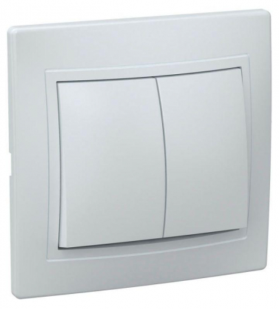EVK20-K01-10-DM Выключатель 2-кл. СП Кварта 10А IP20 ВС10-2-0-КБ бел. IEK 