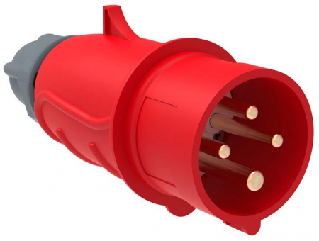 PSN02-016-4 Вилка эл. каб. 16А 3P+PE 380В IP44 MAGNUM ССИ-014 IEK 