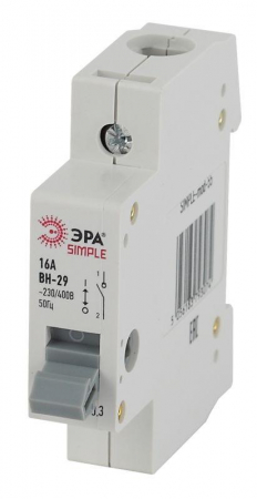 Б0039248 Выключатель нагрузки 1п 63А ВН-29 SIMPLE-mod-58 ЭРА 