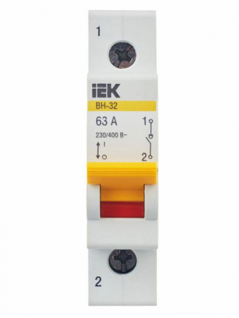 MNV10-1-063 Выключатель нагрузки (мини-рубильник) 1п 63А ВН-32 KARAT IEK 