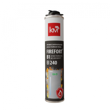 LO43490 Пена монтажная огнестойкая FIREFORT B1 KM-FF-POM-B1 750мл КМ 