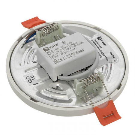 DLL-1002-6-4000 Светильник светодиодный ДВО 1002 6Вт 4000К IP20 встраив. Basic EKF 