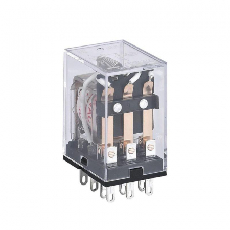285383 Реле промежуточное JZX-22F(D) 4 конт. с инд. LED 3А 12В DC CHINT 