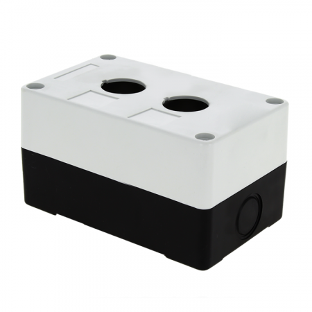cpb-102-w Корпус КП 102 2 кнопки белый EKF 