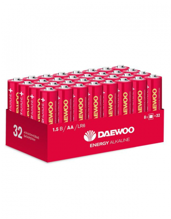 5030053 Элемент питания алкалиновый AA/LR6 1.5В Energy Alkaline 2021 Pack-32 (уп.32шт) DAEWOO 