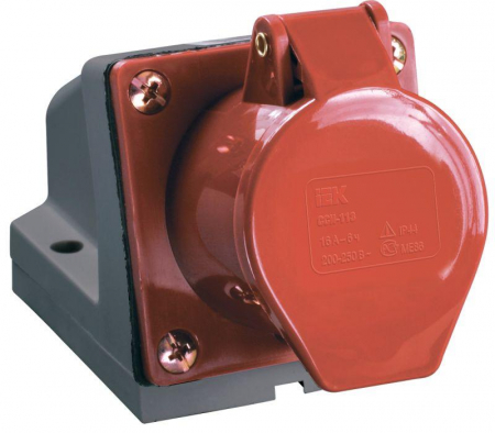 PSR12-032-4 Розетка ОП 32А 380В 3P+PЕ ССИ-124 IP44 IEK 