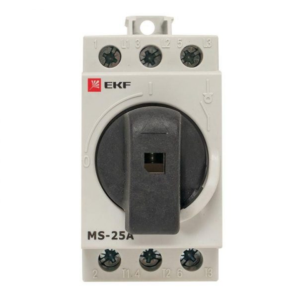 ms-25d Рубильник мод. 3п MS-25A на DIN-рейку EKF 