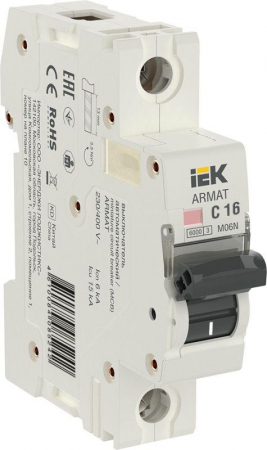 AR-M06N-1-C016 Выключатель автоматический модульный 1п C 16А M06N ARMAT IEK 
