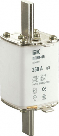 DPP30-250 Вставка плавкая ППНИ-35 250А габарит 1 IEK 