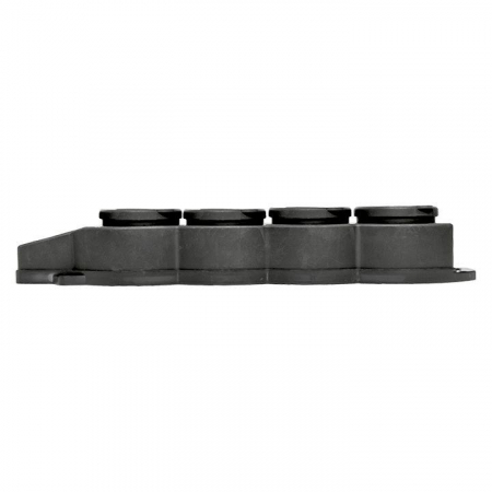 RPS-020-16-230-44 Колодка 4-м 16А IP44 2P+PE 230В с защ. крышками каучук Basic EKF 