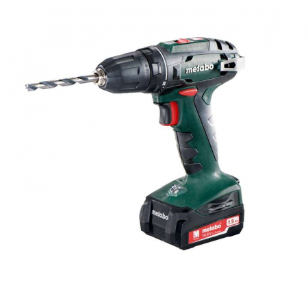 602206550 Винтоверт аккумуляторный BS 14.4 2х1.5Ач LiIon патрон 10мм SC60 Metabo 