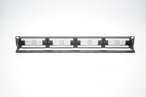 TKE-PP-5E-1U-24P-UTP-CO Патч-панель 19 1U кат.5E неэкранир. 24 порта RJ45 Dual IDC с задним кабельным организатором TOKOV ELECTRIC 