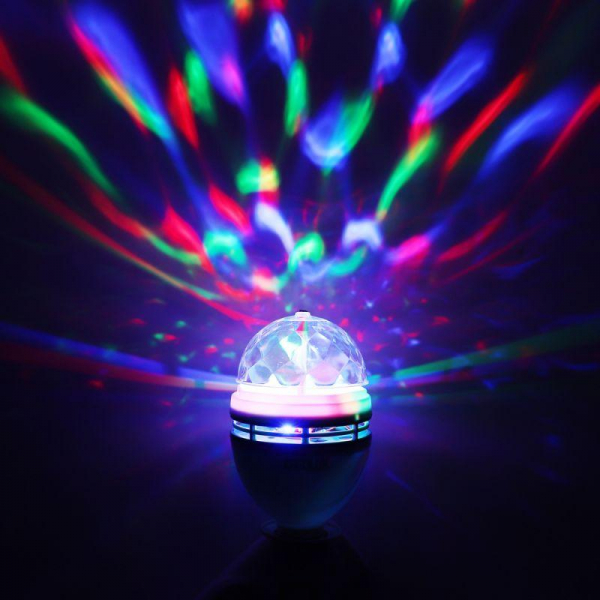 14541 Лампа светодиодная DISCO 3Вт Е27 RGB 220-240В LED-A75DIS-3W-E27 Ergolux 