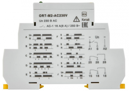 ORT-M2-AC230V Реле времени многофункц. ORT 2 контакта 230В AC IEK 