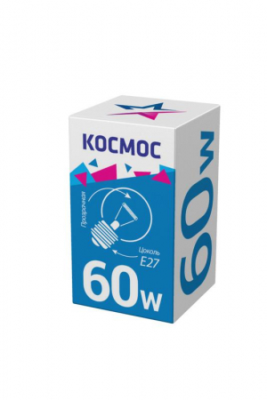 LKsmSSpCL60E27v2 Лампа накаливания Шар 60Вт E27 прозр. Космос 