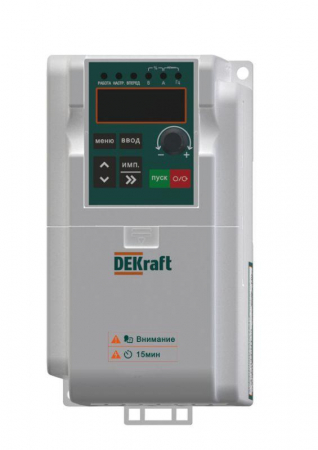 DEKV060G0R75S2B Преобразователь частоты DEKV060 0.75кВт 220В 1ф с тормозн. модулем DEKraft 