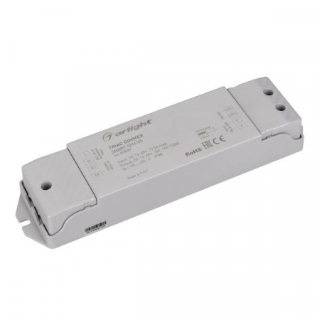 025029 Диммер Smart-DIM105 12-48В 15А TRIAC IP20 пластик Arlight 