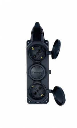 TKE-C05-KK3-Z Колодка удлинителя 3-м 16А с заземл. каучук TOKOV ELECTRIC 