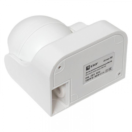 dd-mw-702 Датчик движения микроволновый MW-702 1200Вт 180град. до 15м IP44 бел. PROxima EKF 