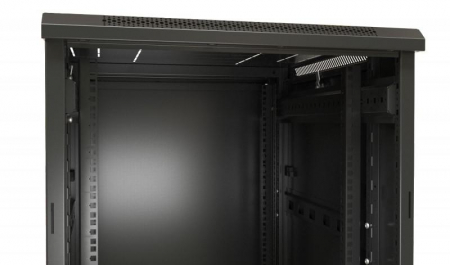 392684 Шкаф напольный TTB-4281-DD-RAL9004 19дюйм 42U 2055х800х1000мм перф. двери черн. Hyperline 